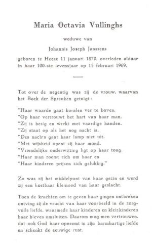 Maria Octavia Vullinghs (1870-1969).